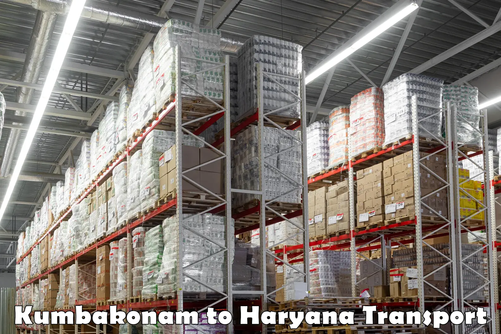 Daily parcel service transport in Kumbakonam to Haryana