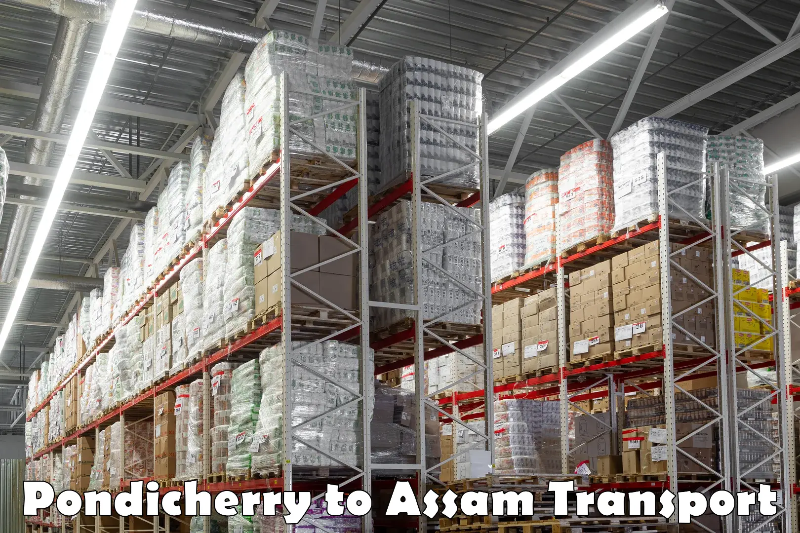 Goods transport services Pondicherry to Assam