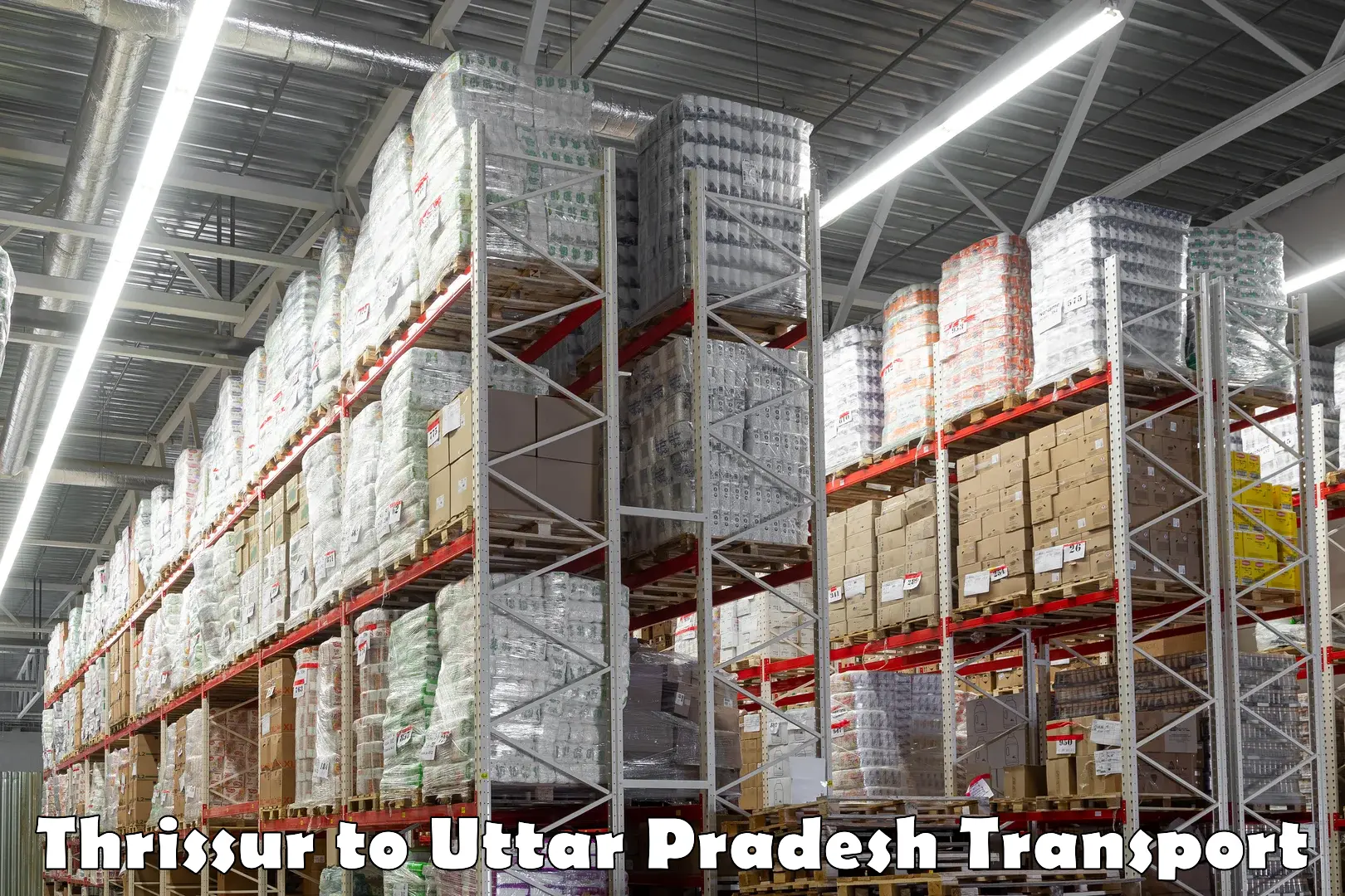 Transport services Thrissur to Uttar Pradesh