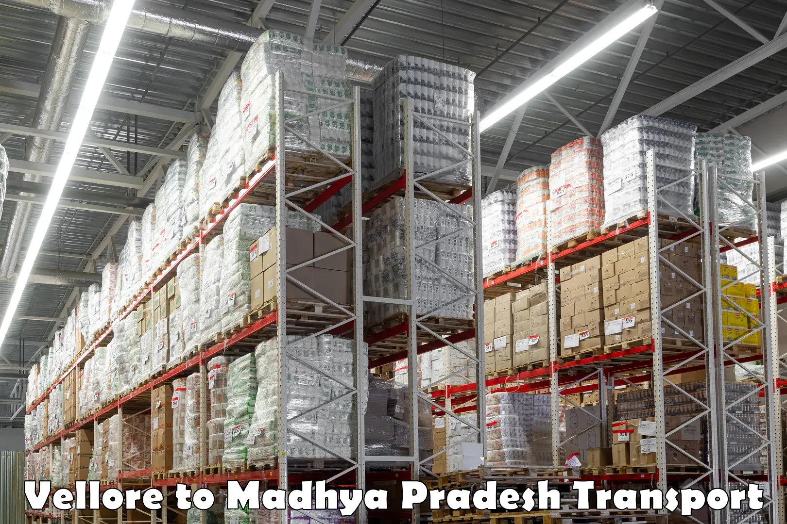 Nearest transport service Vellore to Madhya Pradesh