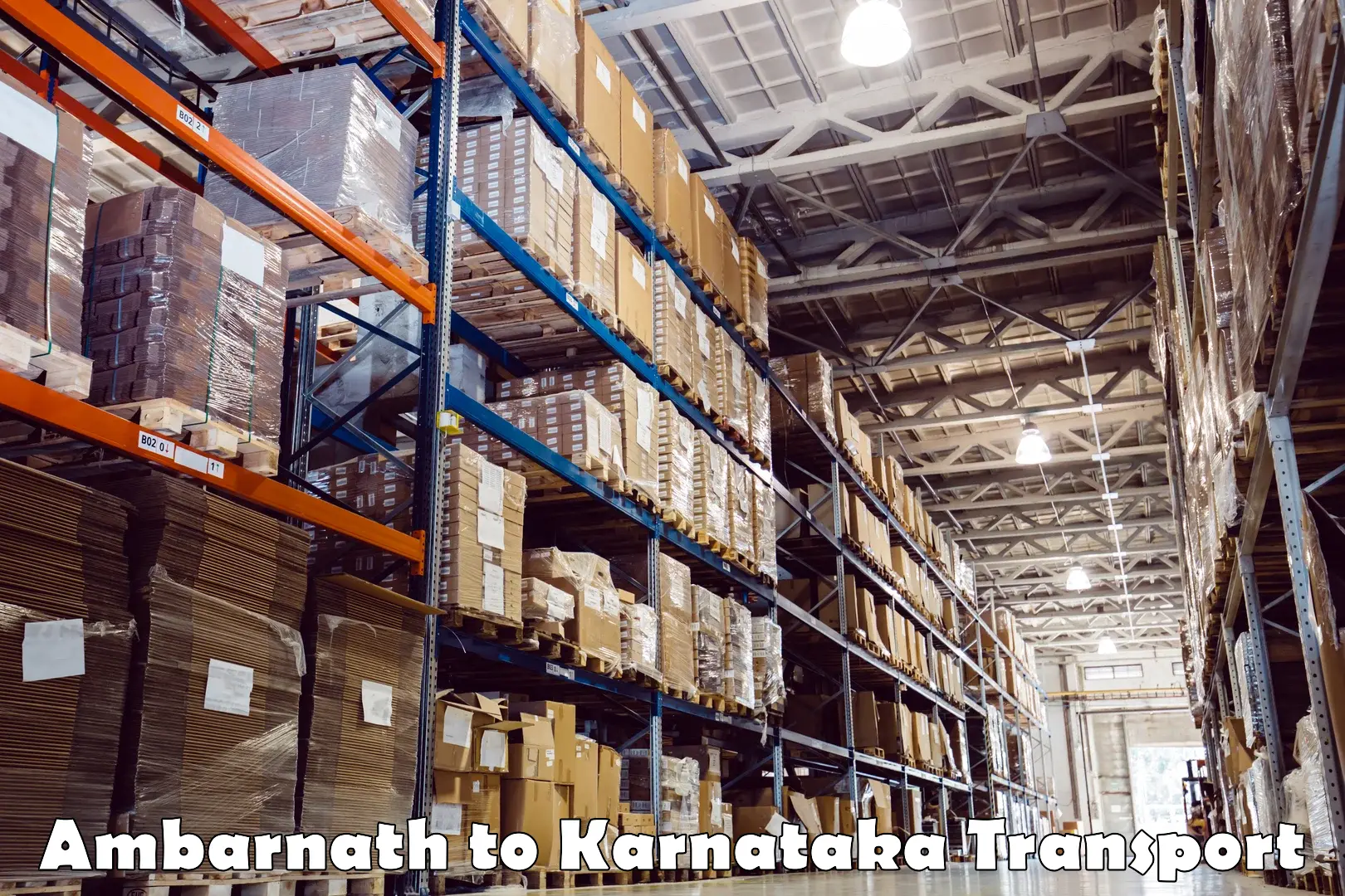 Interstate goods transport Ambarnath to Karnataka