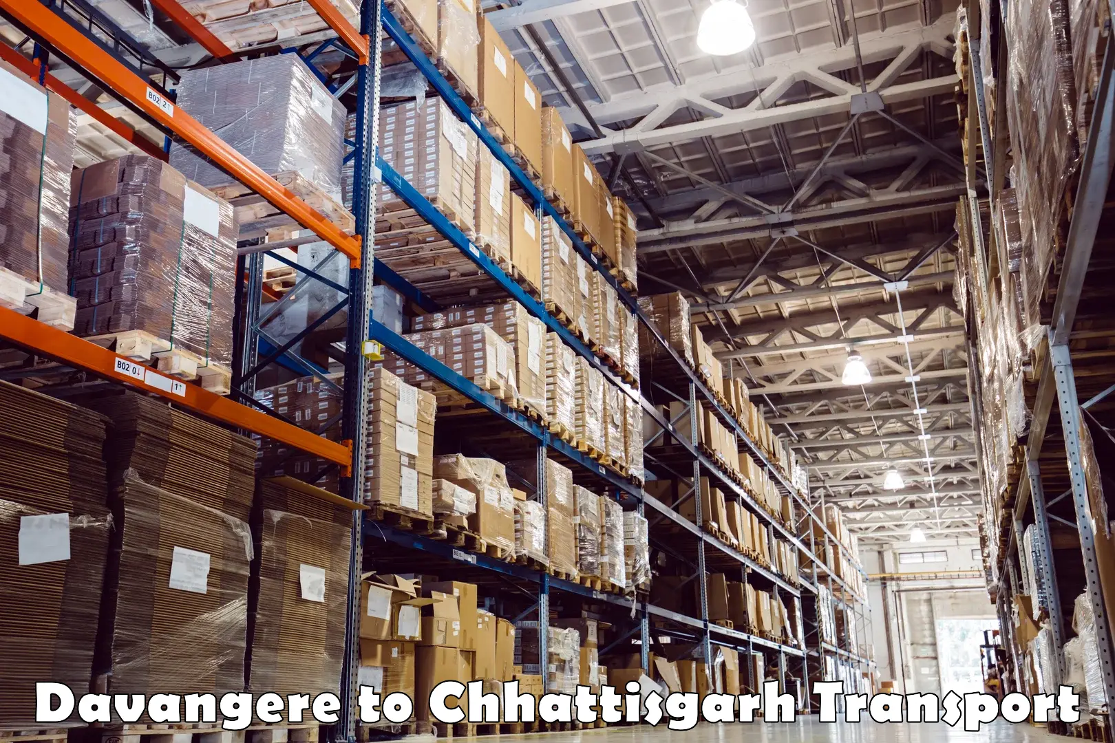 Commercial transport service Davangere to Chhattisgarh