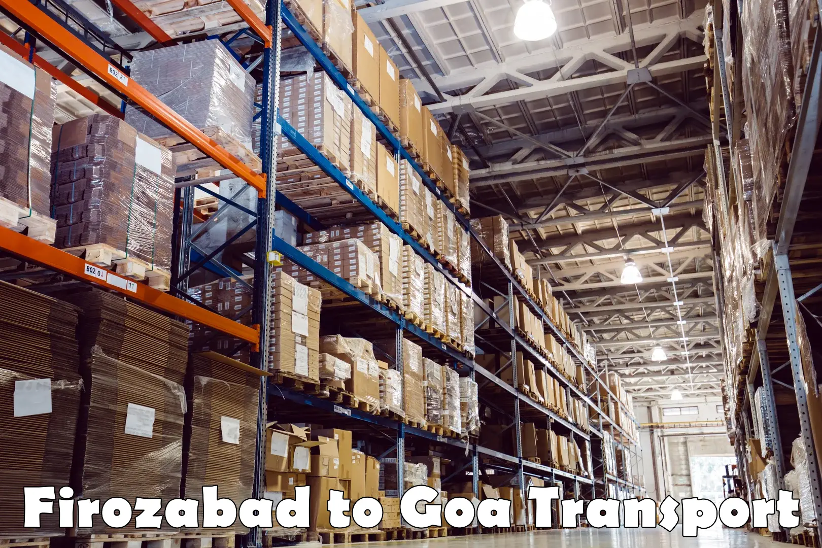 Cargo transportation services Firozabad to Bicholim
