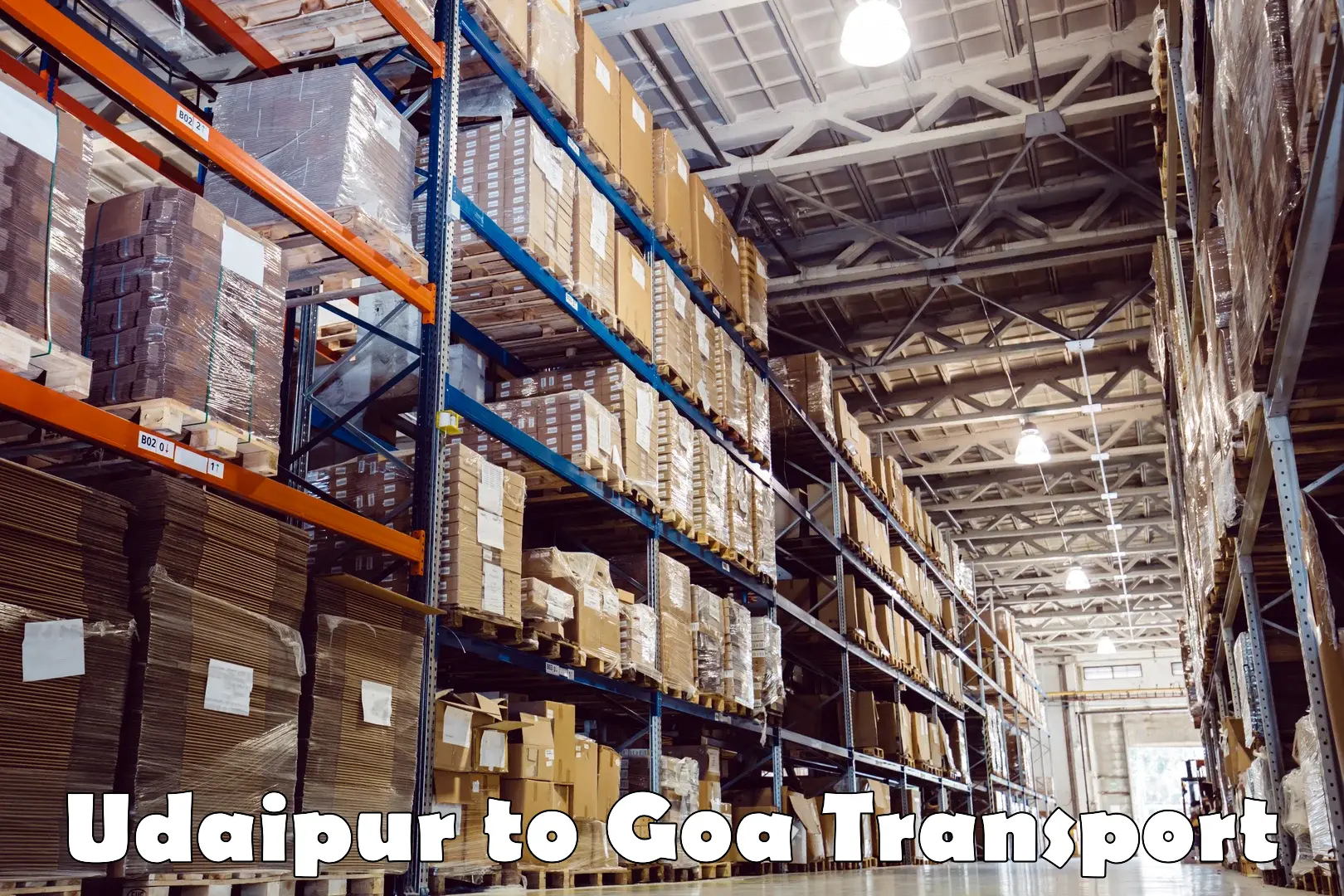 Luggage transport services Udaipur to Goa