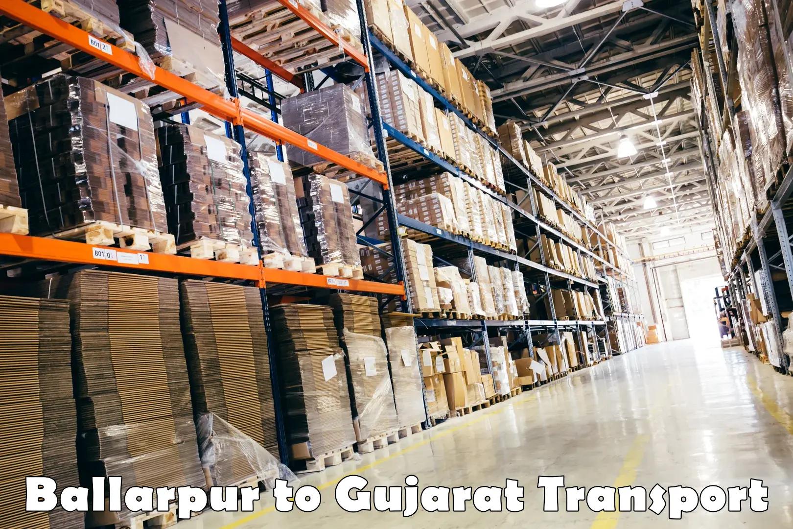 Domestic goods transportation services Ballarpur to Gujarat