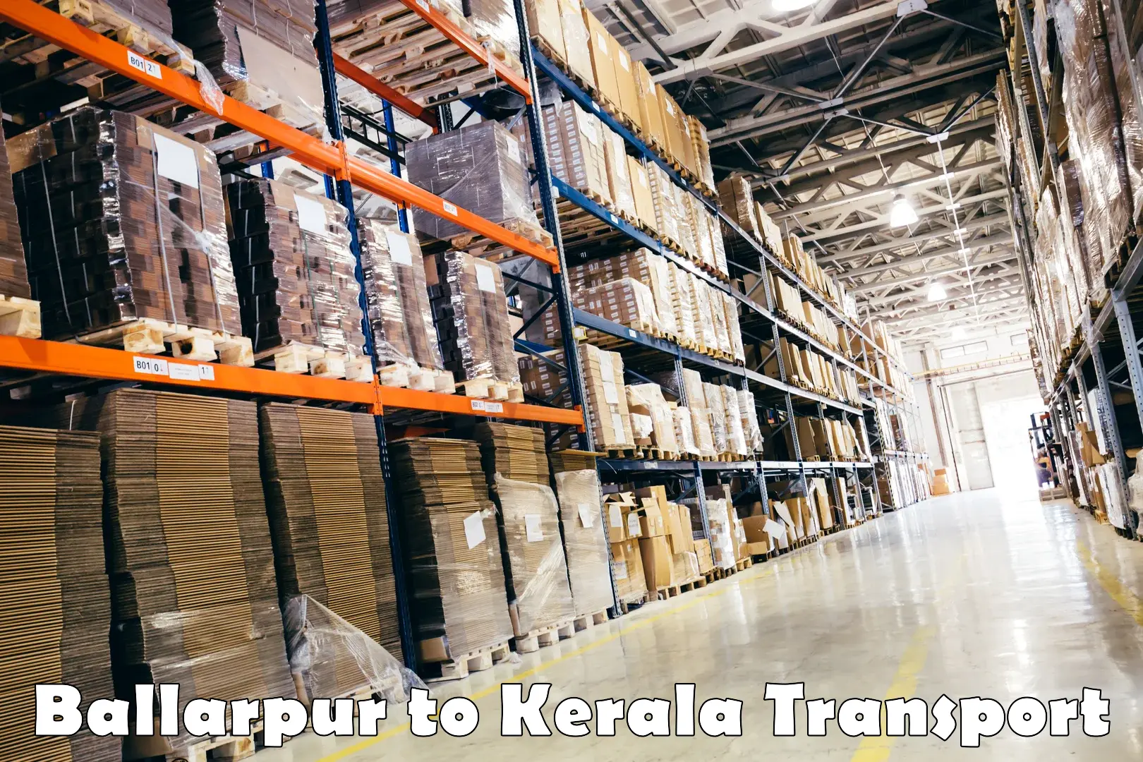 Cargo train transport services Ballarpur to Kerala