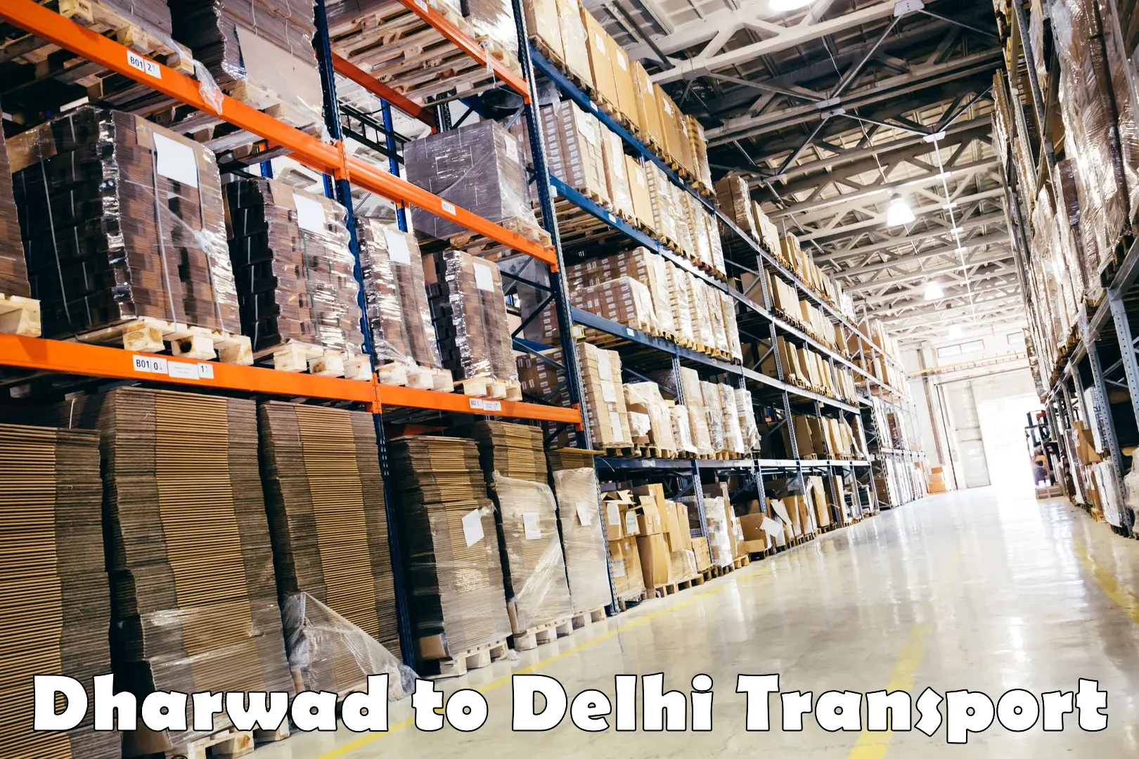 Goods delivery service in Dharwad to Delhi
