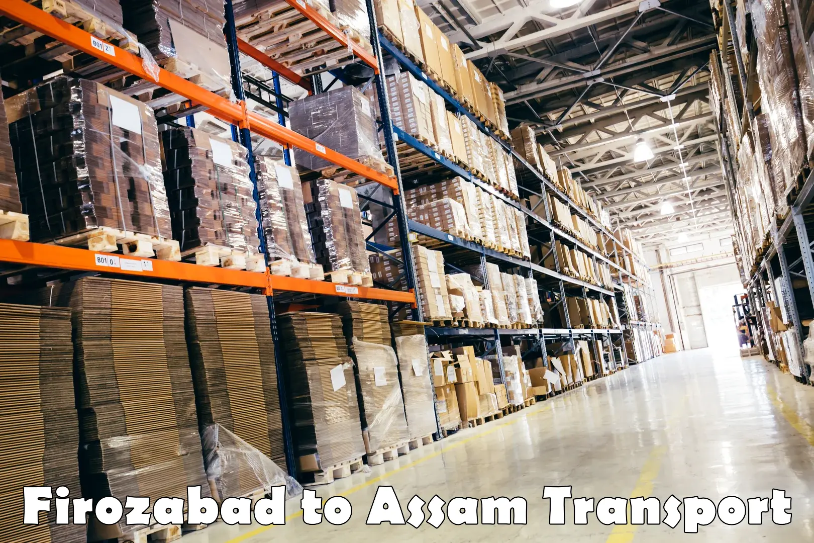 Cargo train transport services Firozabad to Assam
