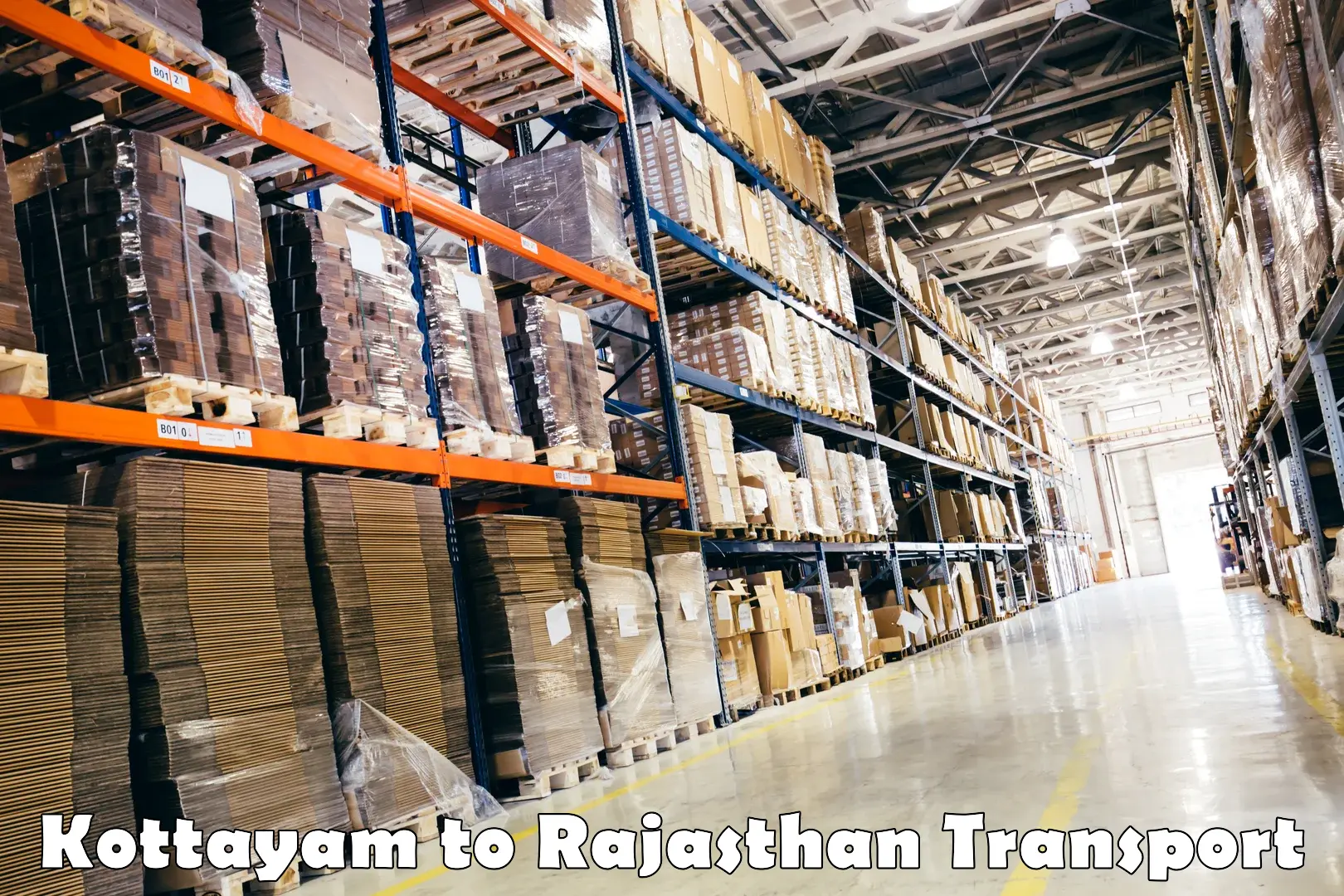 Cargo train transport services Kottayam to Dungarpur