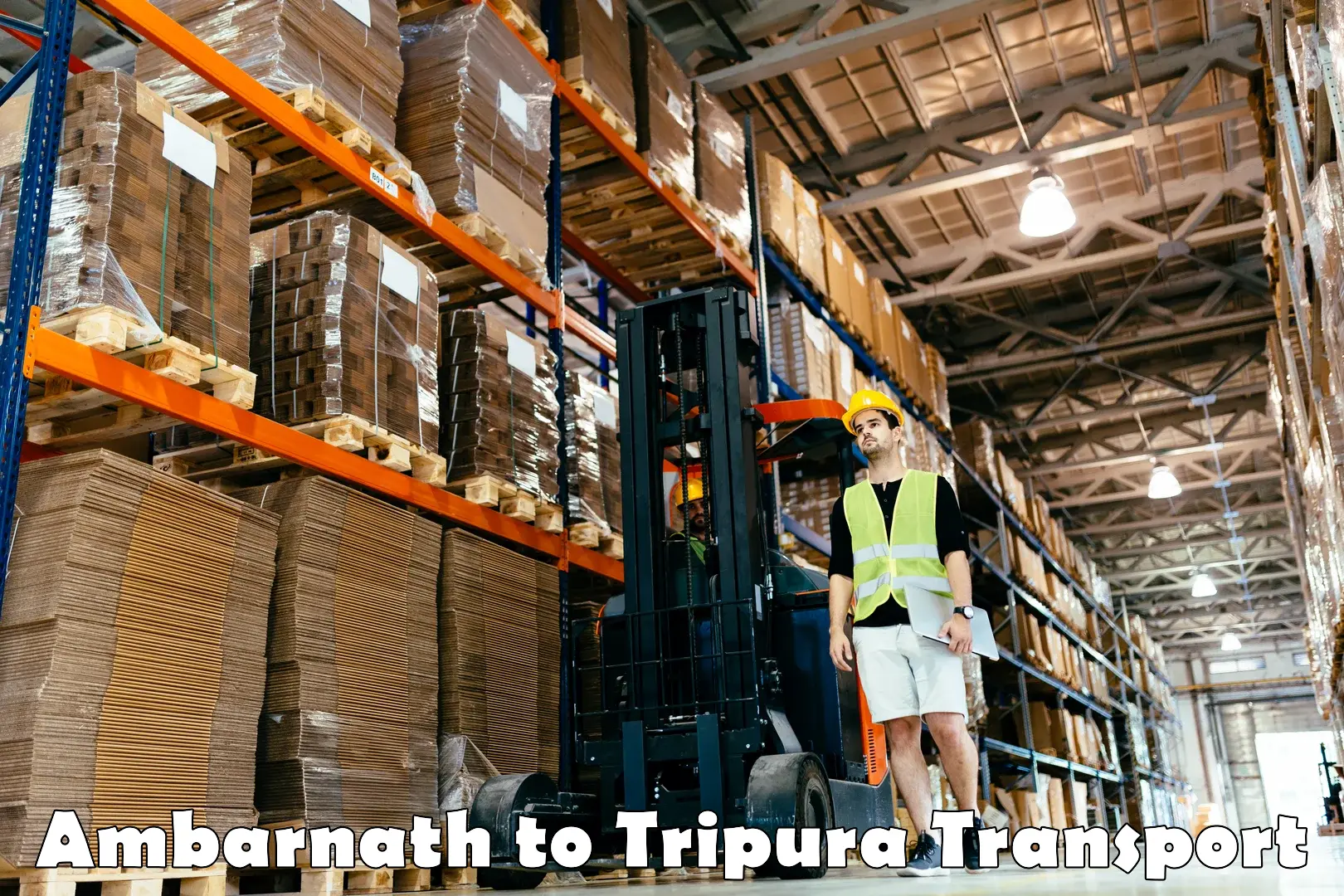 Online transport service Ambarnath to Tripura