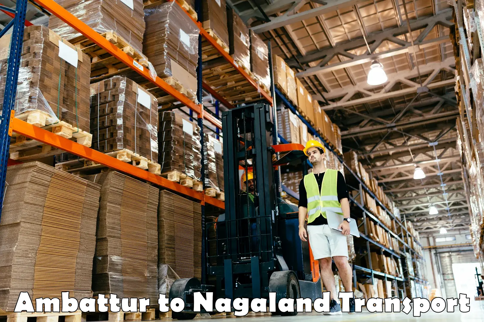Interstate goods transport Ambattur to NIT Nagaland