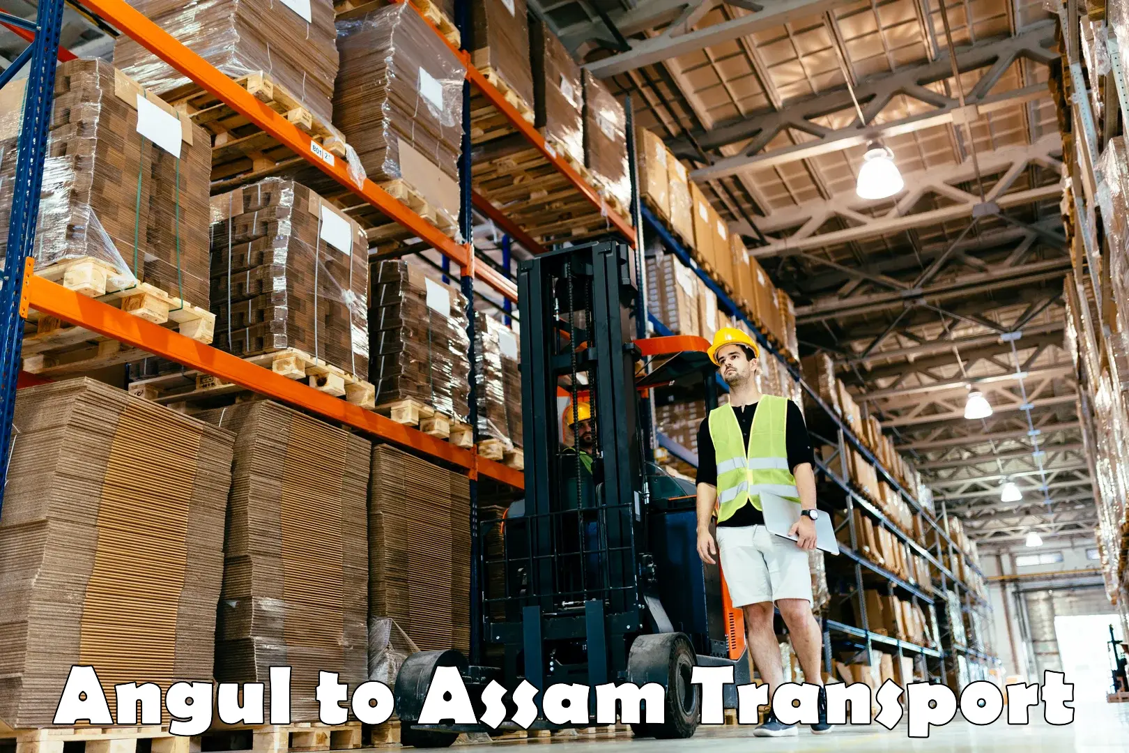 Online transport service Angul to Assam