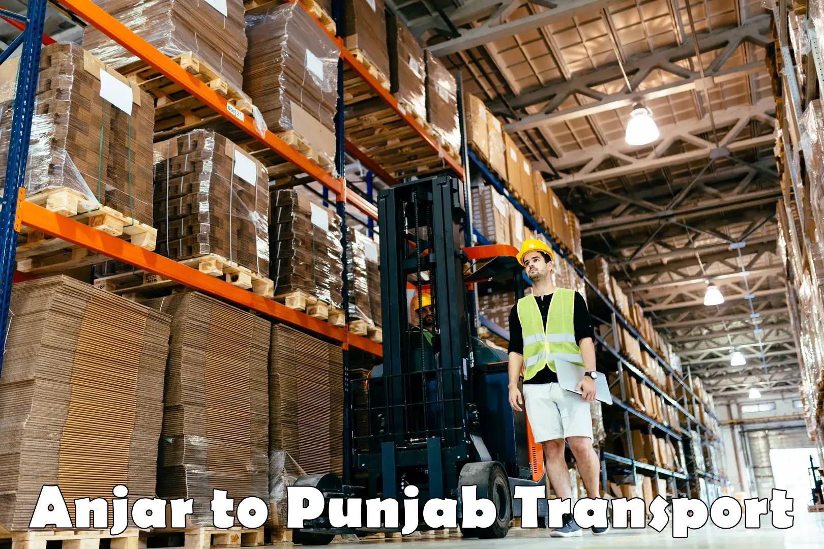 Lorry transport service Anjar to Punjab